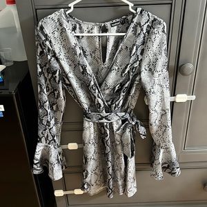 Snakeskin romper
